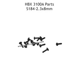 HBX 3100A RC Car Parts PBHO2.3x8mm Pan Head Self Tapping Screws S184