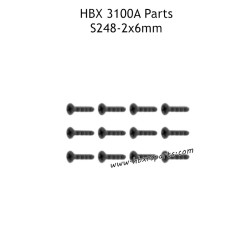 HAIBOXING HBX 3100A RC Car Parts KM2x6mm Countersunk Screws S248
