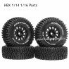 HBX 1/14 1/16 Parts Tires Black