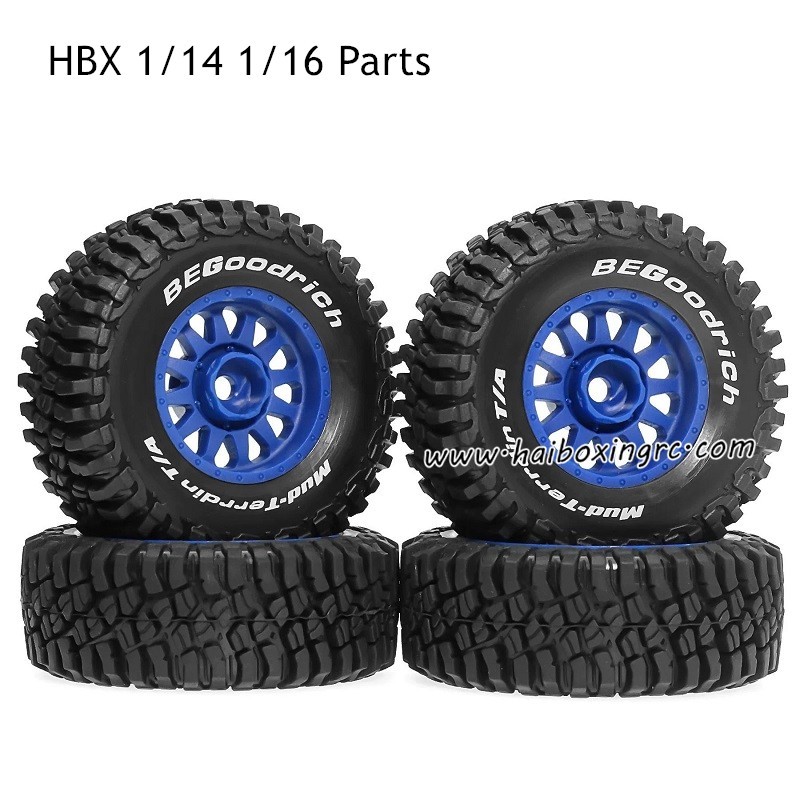 HBX 1/14 1/16 Parts Tires Blue
