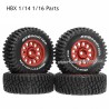 HBX 1/14 1/16 Parts Tires Red