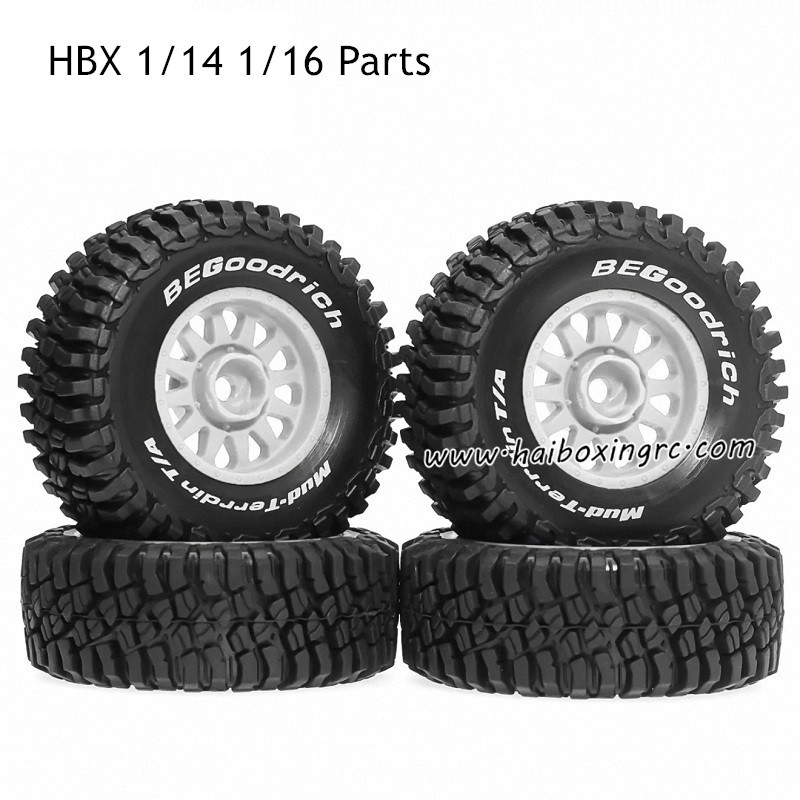 HBX 1/14 1/16 Parts Tires White