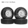HBX 1/14 1/16 Parts Tires White