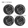 HBX 1/16 Parts Tires Black