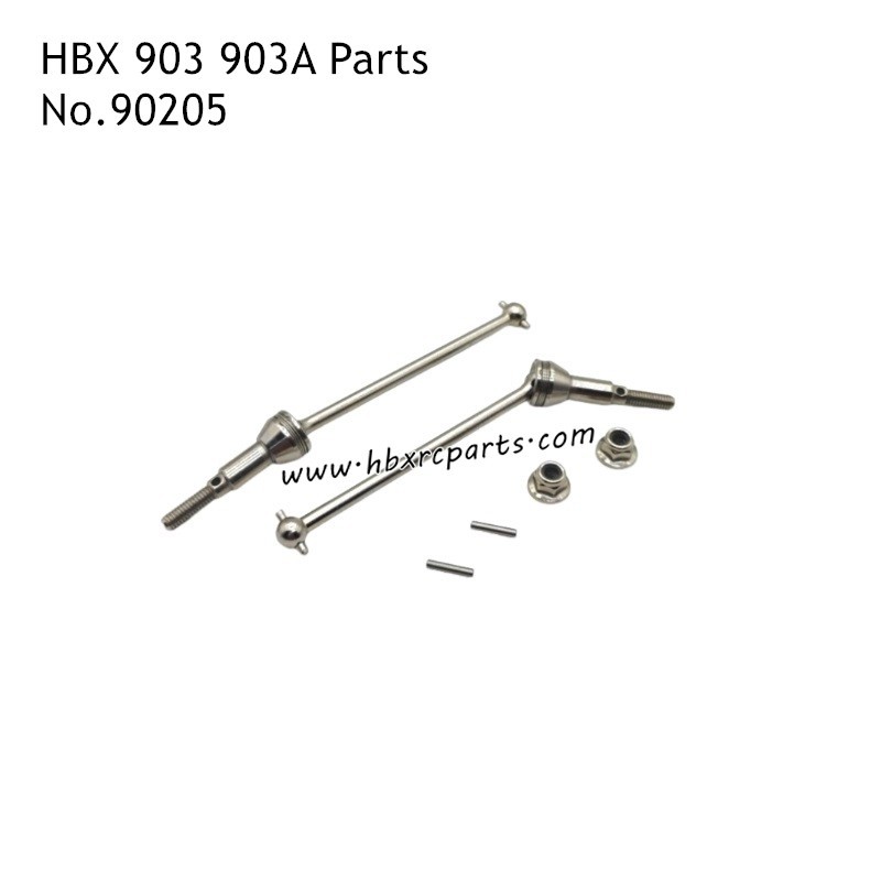 HBX 903A Parts Metal Front Drive Shafts 90205 HBX 903A Parts Metal Front Drive Shafts 90205