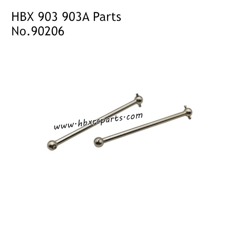 HBX 903A Parts Metal Rear Drive Shafts 90206 HBX 903A Parts Metal Rear Drive Shafts 90206