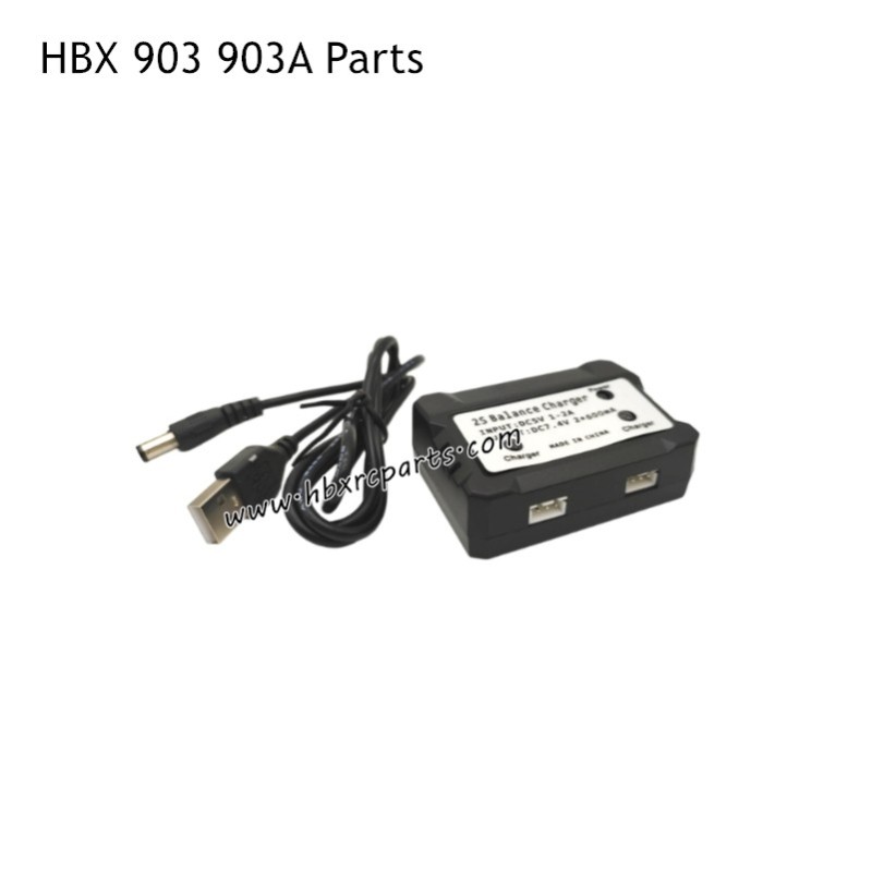 HAIBOXING HBX 903A RC Car Parts 7.4V Dual Battery Charger HAIBOXING HBX 903A RC Car Parts 7.4V Dual Battery Charger