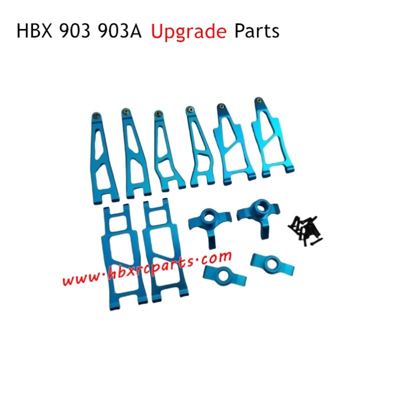 HBX 903A Vanguard Upgrade Parts Front and Rear Swing Arm Blue HBX 903A Vanguard Upgrade Parts Front and Rear Swing Arm Blue