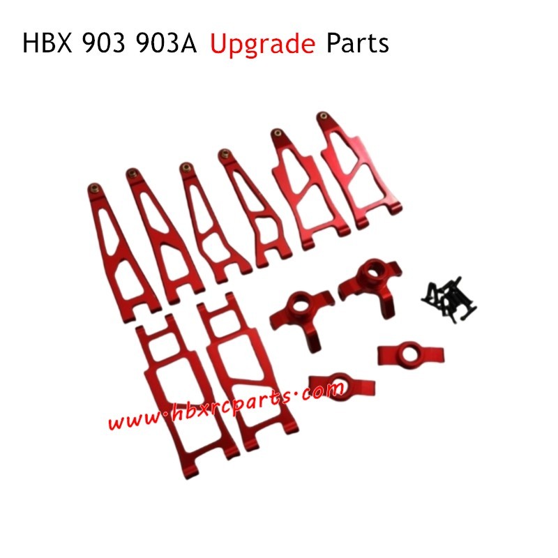 HBX 903A Vanguard Upgrade Parts Front and Rear Swing Arm Red HBX 903A Vanguard Upgrade Parts Front and Rear Swing Arm Red