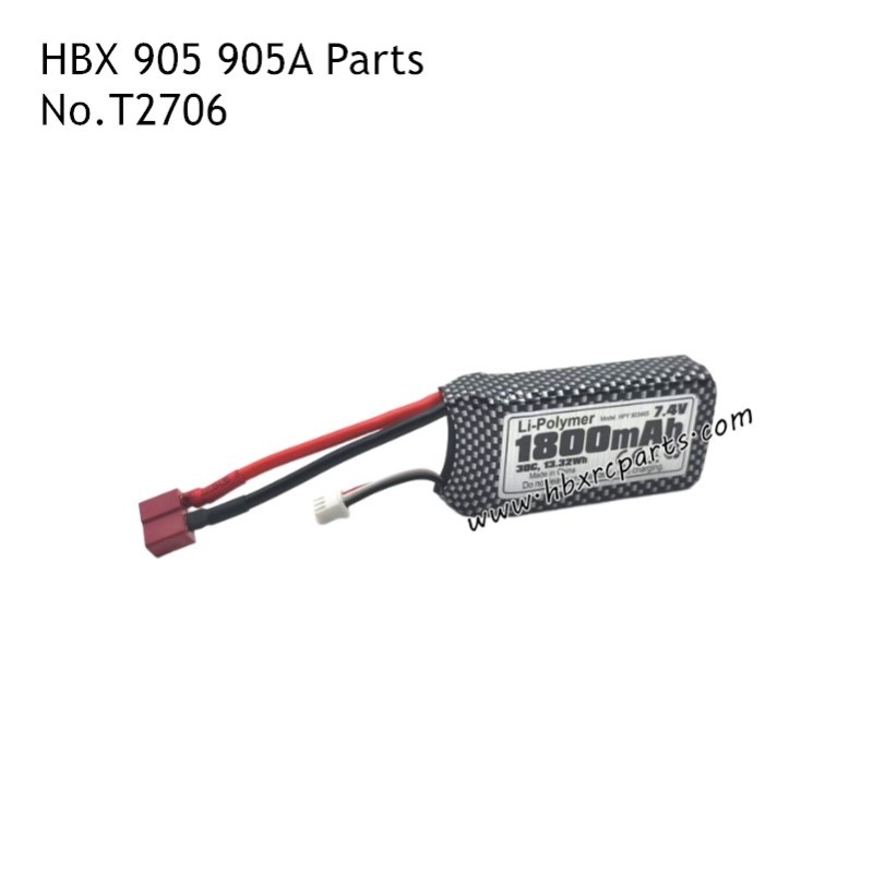 HBX 905A RC Car Parts 7.4V 1800mAh Battery T2706 HBX 905A RC Car Parts 7.4V 1800mAh Battery T2706