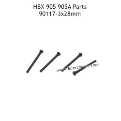 HAIBOXING 905A Twister Parts ST3X28mm Front and Rear Upper Suspension Arm Hinge Pins 90117