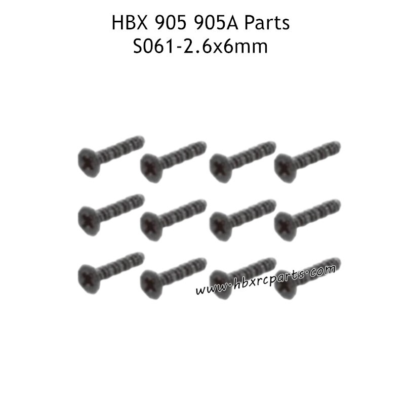 HAIBOXING 905A Parts KBHO2.6X6mm Screws S061