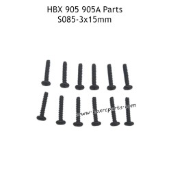 HAIBOXING 905A Parts 3X15mm Round Head Self Tapping Screws S085