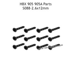 HAIBOXING 905 905A Parts KBHO2.6X12mm Countersunk Self Tapping Screws S088