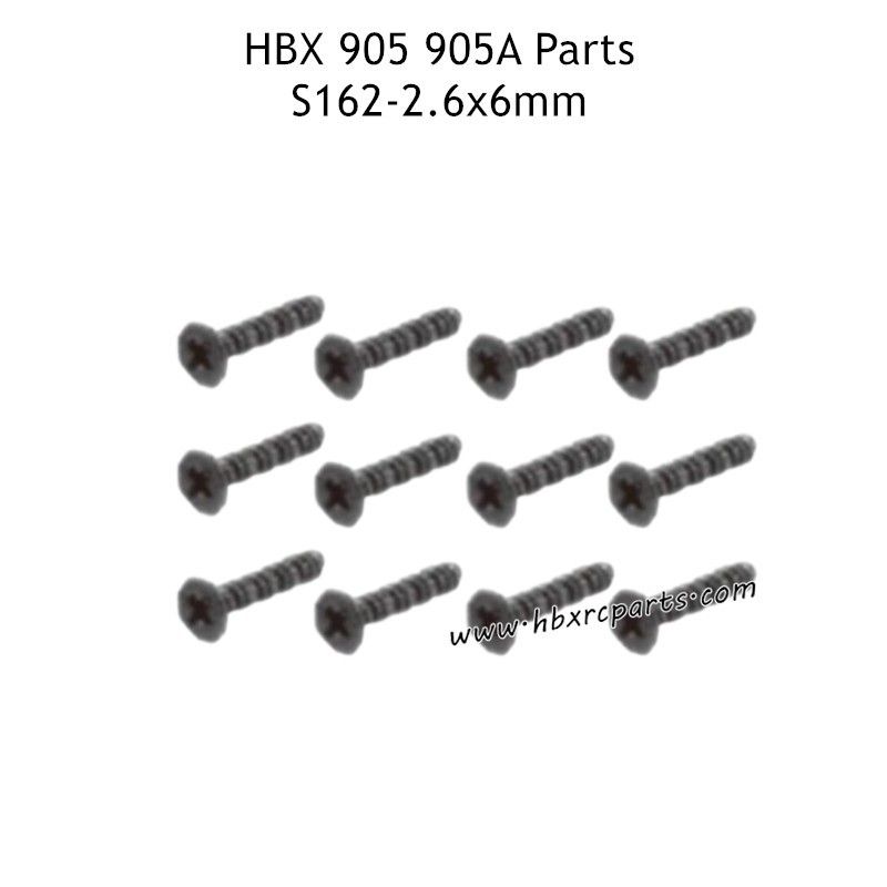 HAIBOXING 905 905A Parts 2.6X6mm Screws S162 HAIBOXING 905 905A Parts 2.6X6mm Screws S162
