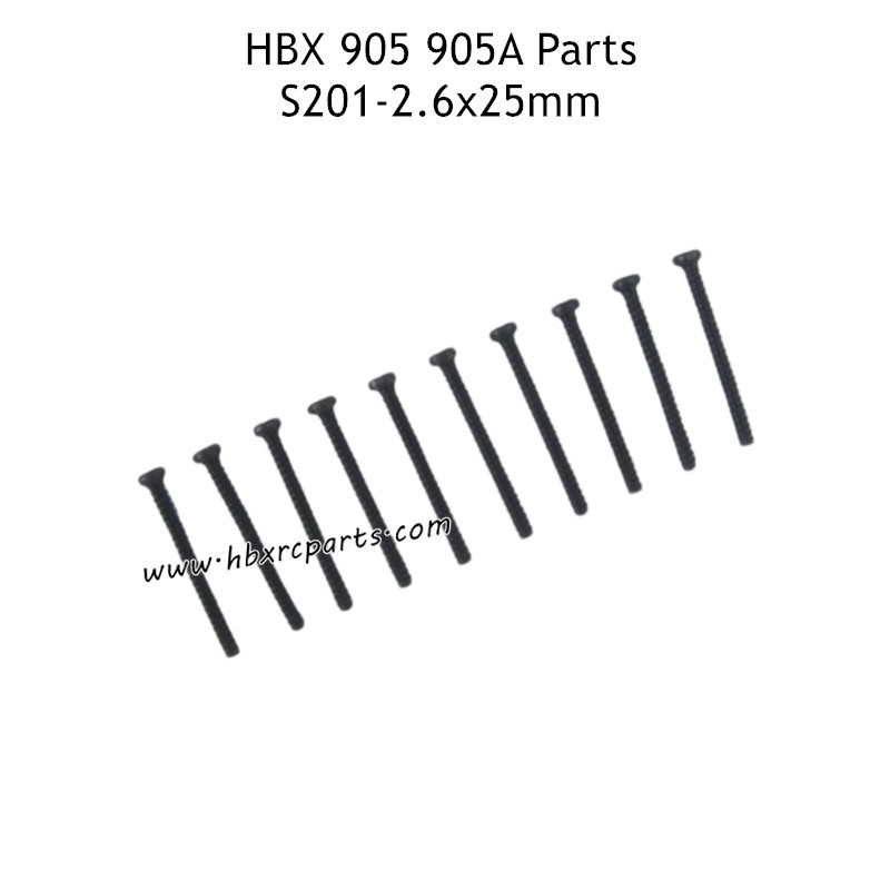 HAIBOXING 905 905A Parts 2.6X25mm Round Head Self Tapping Screws S201 HAIBOXING 905 905A Parts 2.6X25mm Round Head Self Tapping Screws S201