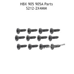 HAIBOXING 905A Parts 2x4mm Countersunk Self Tapping Screws S212