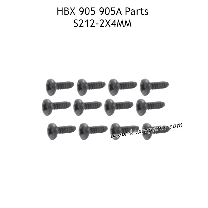 HAIBOXING 905A Parts 2x4mm Countersunk Self Tapping Screws S212 HAIBOXING 905A Parts 2x4mm Countersunk Self Tapping Screws S212