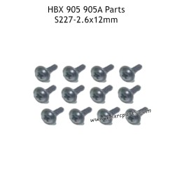 HAIBOXING 905A Parts PWTHO2.6X12mm Flange Head Self Tapping Screws S227