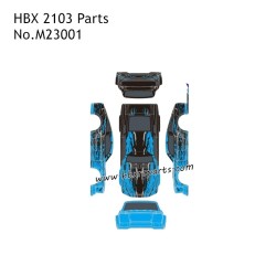 HBX 2103 RC Car Parts Car Body Blue and Body Decal M23001