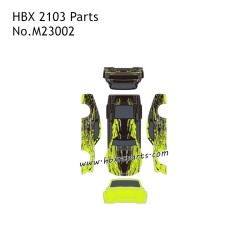 HBX 2103 RC Car Parts Car Body Green and Body Decal M23002