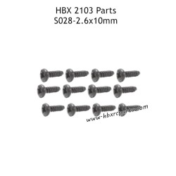 HAIBOXING HBX 2103 Parts BMHO2.6X10MM Pan Head Mechanical Screws S028