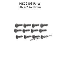 HAIBOXING HBX 2103 Parts PBHO2.6X10mm Pan Head Self Tapping Screws S029