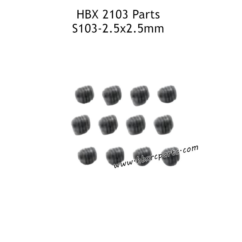 HAIBOXING HBX 2103 Parts 2.5X2.5mm Set Screw S103 HAIBOXING HBX 2103 Parts 2.5X2.5mm Set Screw S103