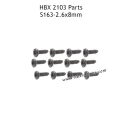HAIBOXING HBX 2103 Parts PBHO2.6X8mm Pan Head Self Tapping Screws S163
