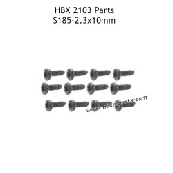 HAIBOXING HBX 2103 Parts BBHO2.3x10mm Pan Head Self Tapping Screws S185