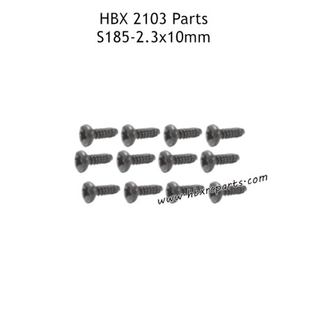 HAIBOXING HBX 2103 Parts BBHO2.3x10mm Pan Head Self Tapping Screws S185