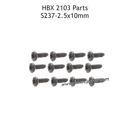HAIBOXING HBX 2103 Parts BMHO2.5X10MM Pan Head Fine Thread Screws S237