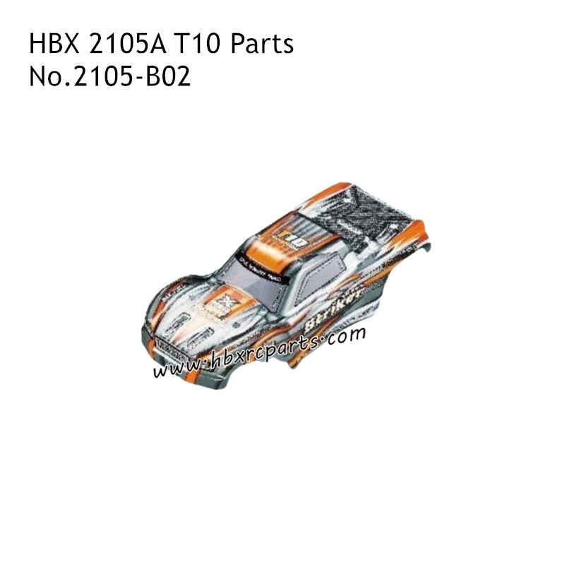 HBX 2105A RC Car Parts Car Shell Orange 2105-B002