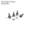 HBX 2105A T10 Parts Machined Metal Differential Outdrive Cups and Pins M16104