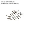 HAIBOXING HBX 2105A Parts Metal Drive Shaft Set Kit M16105 M16106 M16107
