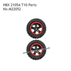 HBX 2105A T10 RC Speed Car Parts Tires Assembly M22052