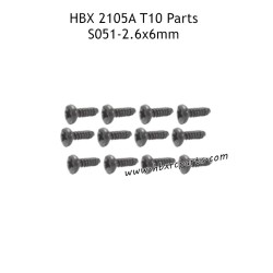 HAIBOXING HBX 2105A T10 RC Truck Parts PBHO2.3X6mm Pan Head Self Tapping Screws S051
