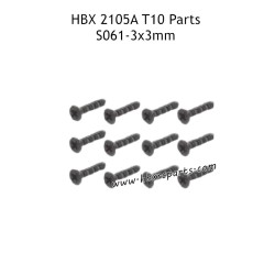 HAIBOXING HBX 2105A T10 RC Truck Parts KBHO2.6X6mm Countersunk Self Tapping Screws S061