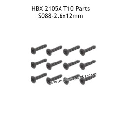 HAIBOXING HBX 2105A T10 RC Truck Parts KBHO2.6X12mm Countersunk Self Tapping Screws S088